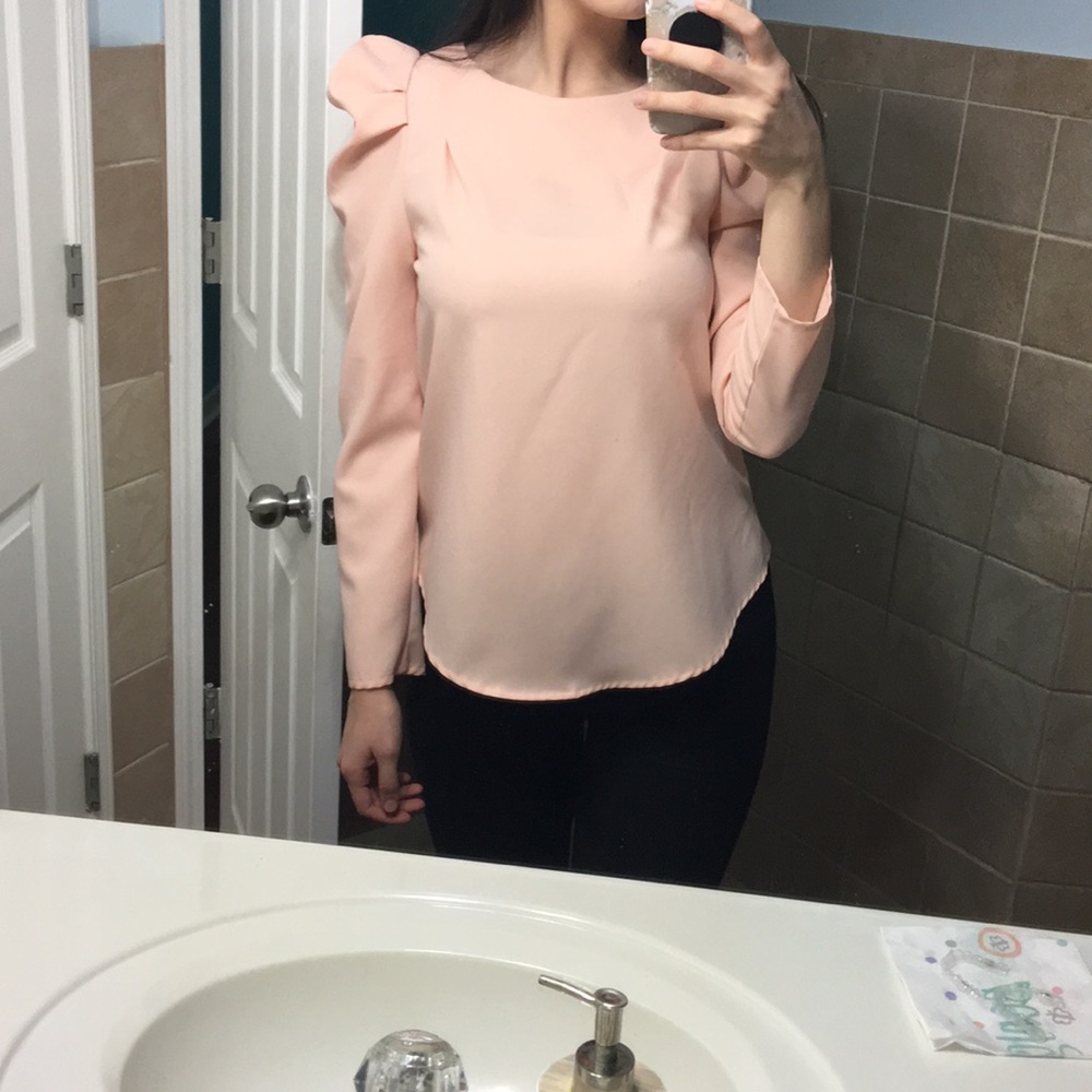Pearl pink blouse